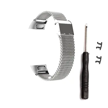 

Unisex 12mm Metal Mesh Replacement Watch Band Strap Wrist Straps Smart Bracelet Accessories For Huawei 3/3 Pro