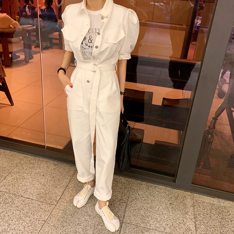 Sexy Denim Jumpsuit Women Romper Long Sleeve Belt Pink/White Summer Jeans Jumpsuit Female 2020 Streetwear Overalls Sexy Denim Jumpsuit Women Romper Long Sleeve Belt Pink/White Summer Jeans Jumpsuit Female 2020 Streetwear Overalls