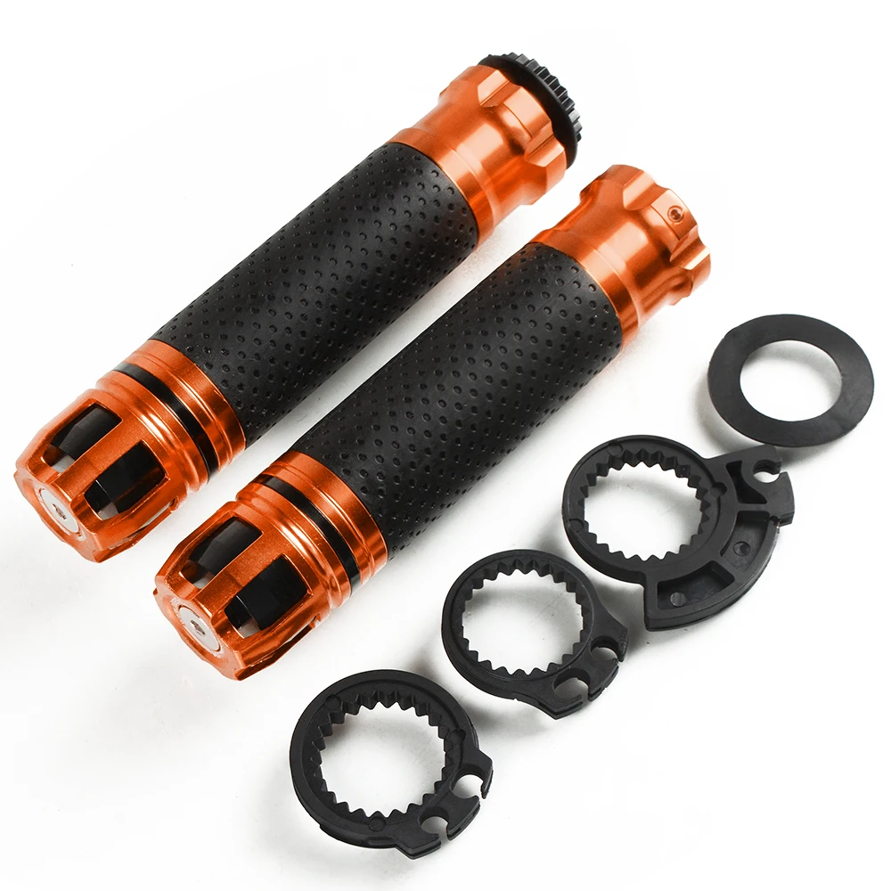 TMAX 500 530 ручки тормоза и сцепления, обработанные на станке с ЧПУ и рукояткой для YAMAHA TMAX 500/530 2008 2009 2010- наконечник - Цвет: B Orange