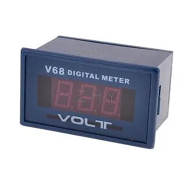 

V68A Red LED 3-Digits AC 0-600V Voltage Digital Meter Dark Blue White
