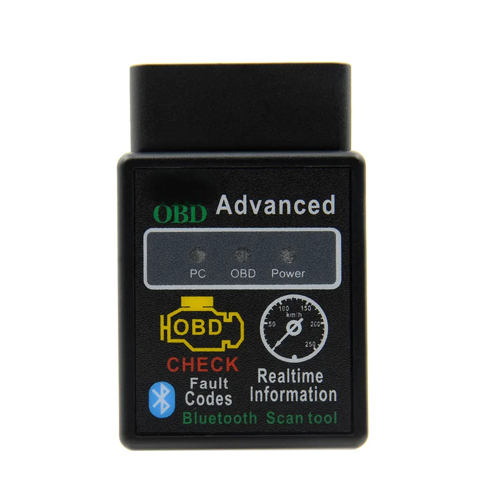 OBD mini ELM327 Bluetooth OBD2 V2.1 автоматический сканер OBDII 2 Автомобильный ELM 327 Тестер диагностический инструмент для Android Windows Symbian - Цвет: Зеленый