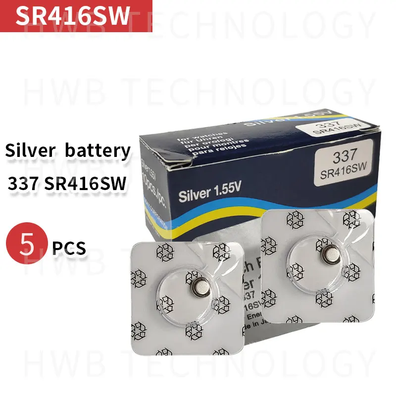 5X Новый долговечный 337 SR416SW 623 D337 V337 SP337 часовая батарейка|coin cell|337 sr416swwatch battery |