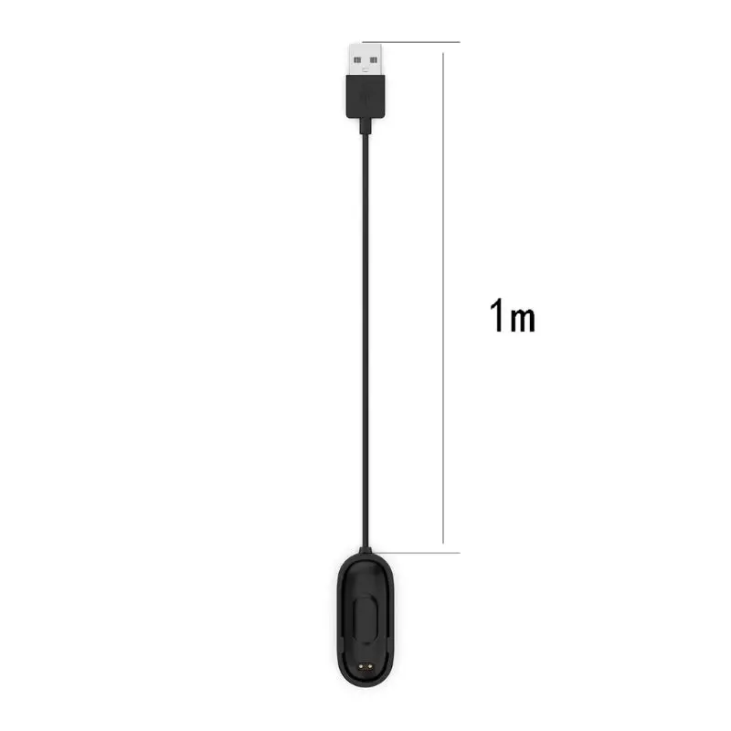 100cm 20/100 см замена Зарядка через usb для док-станции для Xiaomi Mi группа 4 шнур Зарядное устройство Мощность адаптер до середины голени - Цвет: 100cm