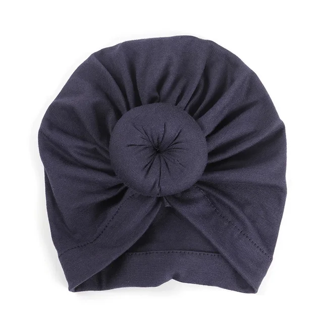 Cute Cotton Blend Baby Turban Hat Newborn Beanie Caps Kids Girls Headwear Infant Toddler Shower Hat Birthday Gift Photo Props 32