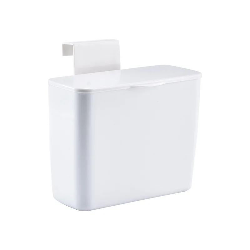 

Hangable Bathroom Makeup Storage Box with Lid Desktop Finishing Box Kitchen Plastic Garbage Bag Storage Box Sub-