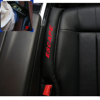

For Ford ESCAPE 2pcs PU Leather Fillers Spacer Filler Slot Plug Car Seat Gap Pad Car Accessories