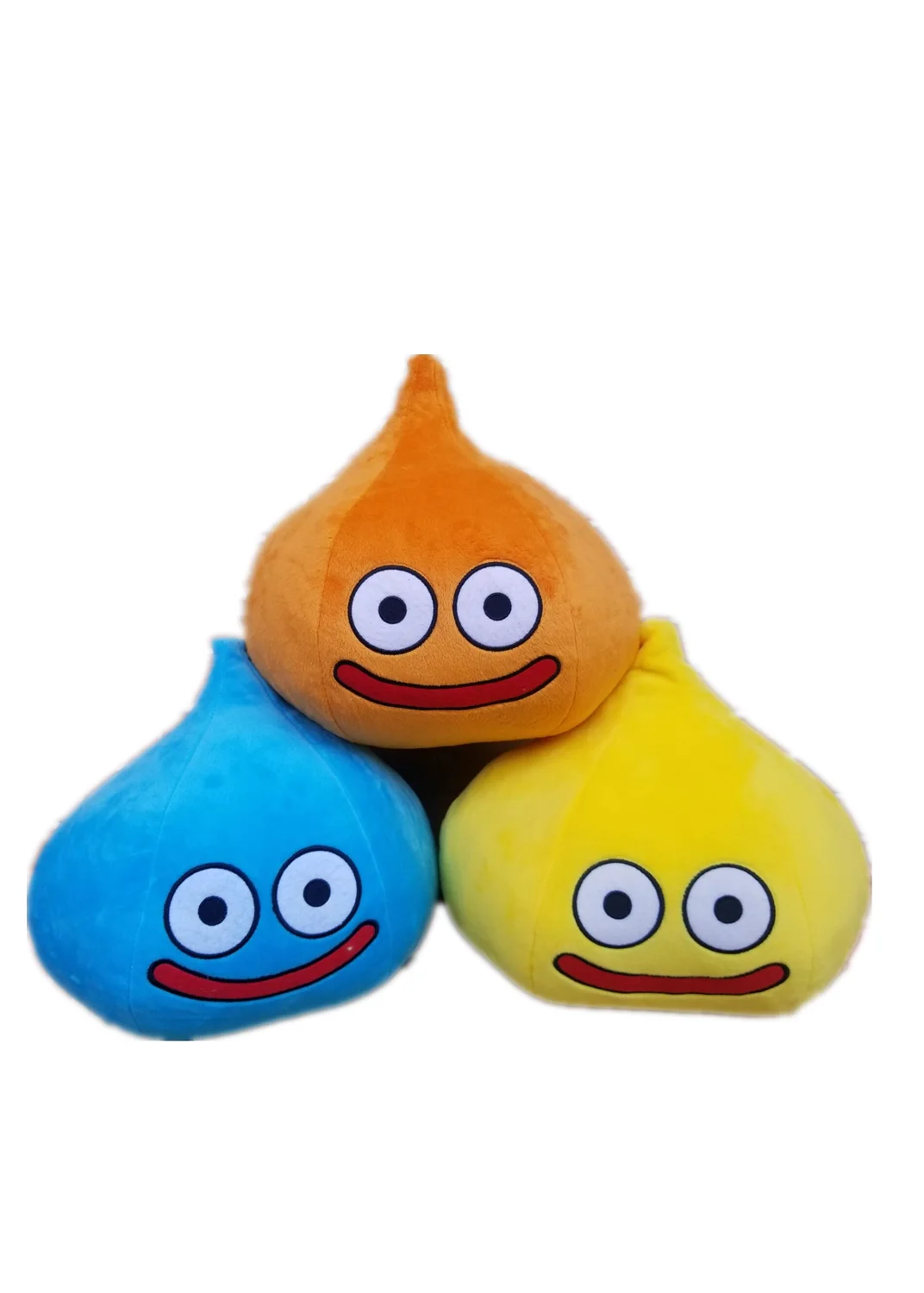 Новинка Dragon Quest 25 см плюшевая игрушка слайм с улыбкой голубая оранжевая желтая