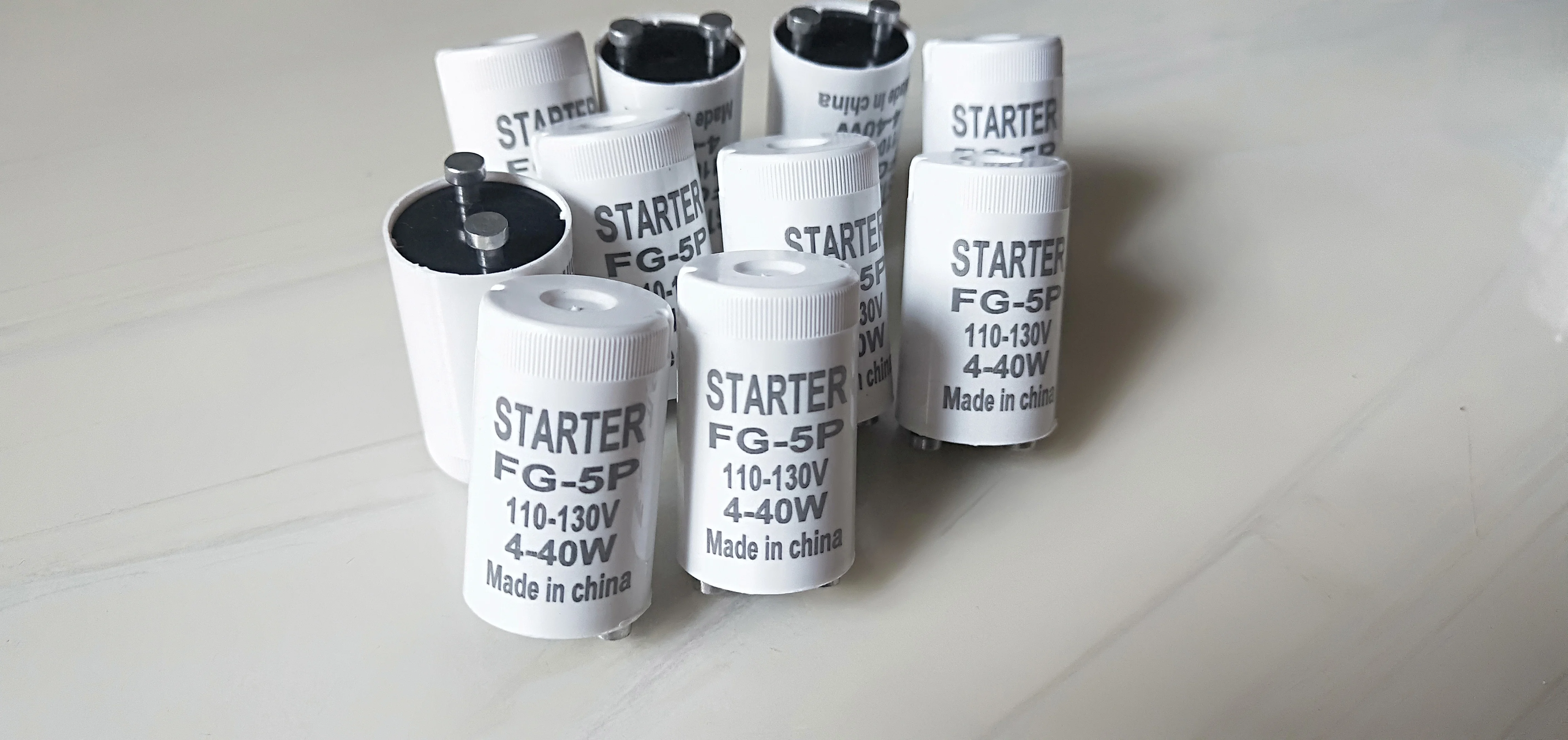 25pcs/lot High Quality 110V-130V starter Mosquito lamp Fuse starter FG-5P For Mosquito Lamps 4-40W CE ROHS