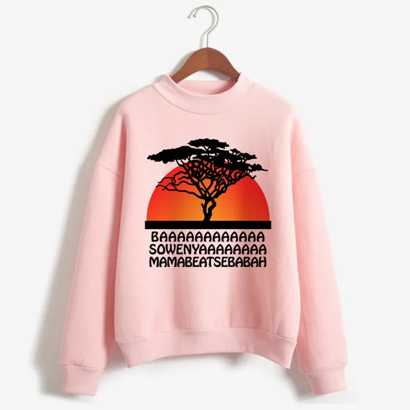 P1713C-pink Новинка года, толстовки с капюшоном «Король Лев хакуна матата», женская модная толстовка с текстовым принтом, женская одежда 90 s, Толстовка Harajuku - Цвет: P1713C-pink