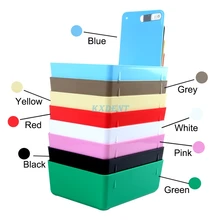 

1pcs Dental Lab Work Pans Multi-Colored Plastic Work Trays Box Durable Storage Case With Metal Clip Holder Dentistry Tools