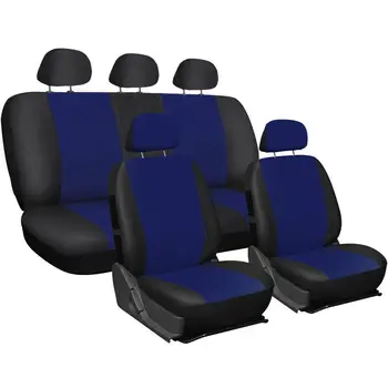 

ASIENTOS PARA AUTOMÓVILES EN ECOPIEL LINERS BICOLOR AZUL - NEGRO UNIVERSALES