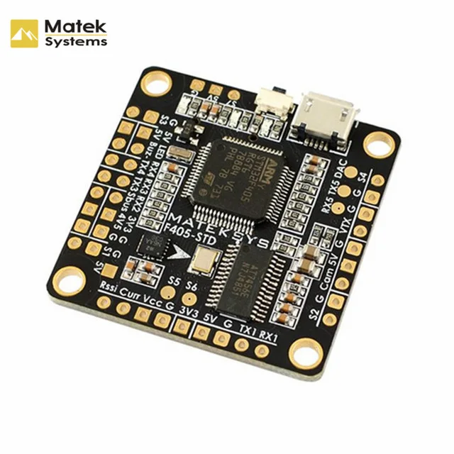 

Matek Mateksys F405-STD STM32F405 F405 with OSD Flight Control Board DShot outputs SD Slot 32k Gyro BMP280 For RC Multicopter