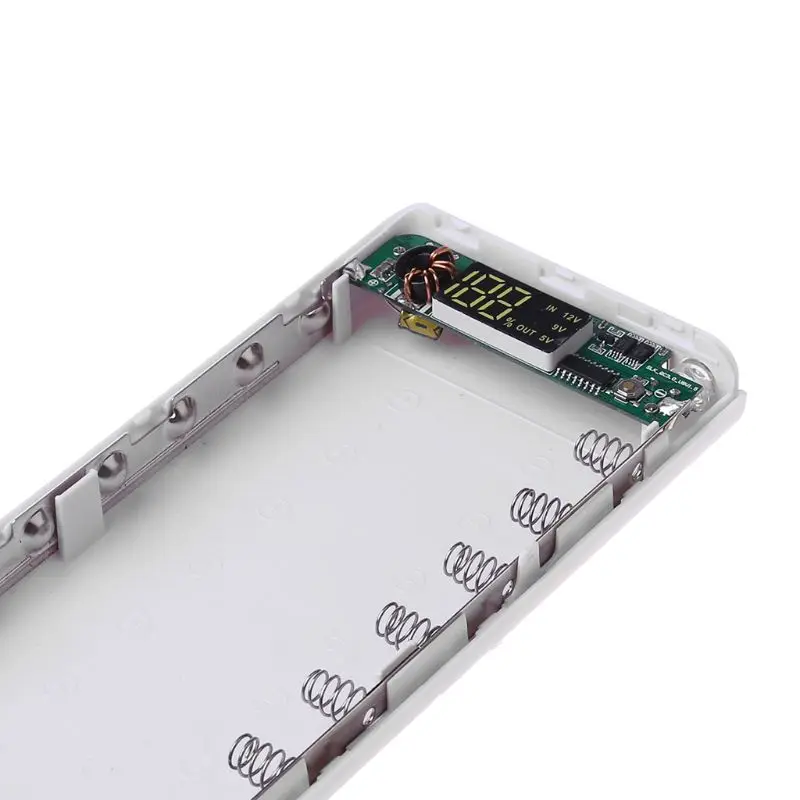 QC 3 0 Dual USB + Type C PD 8x18650 батарея DIY Power Bank Box LED Light быстрое зарядное устройство для iPhone