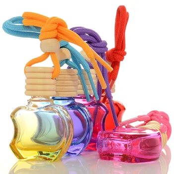 

10ML Automobiles Car Perfume Bottle Air Freshener For Essential Oils Auto Ornament Aromatherapy Pendant Empty Glass Accessories