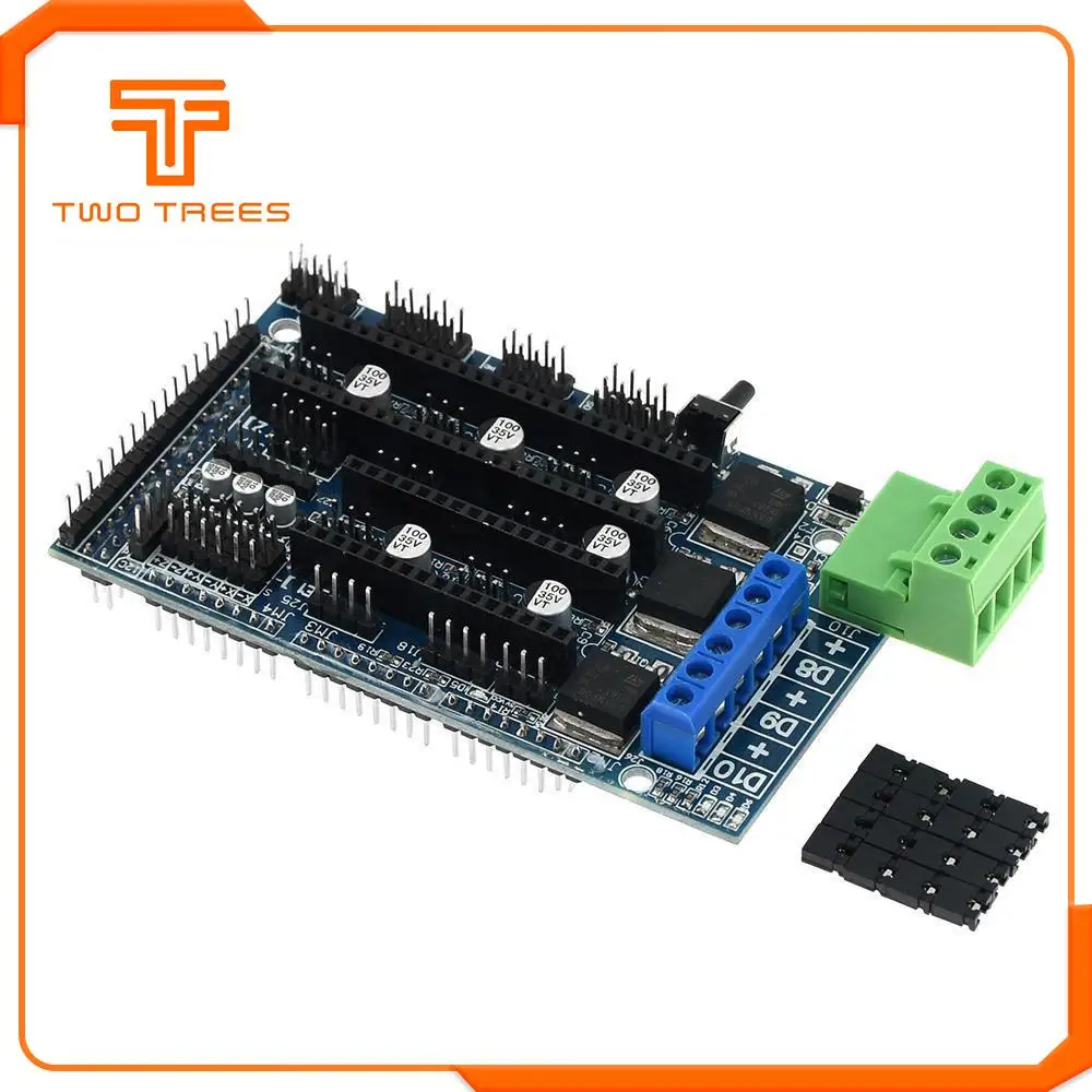 Reprap Mendel Ramps 1,4 Плата управления расширения панель с радиатором обновления Ramps 1,4 Ramps 1,5 Для arduino части 3d принтера