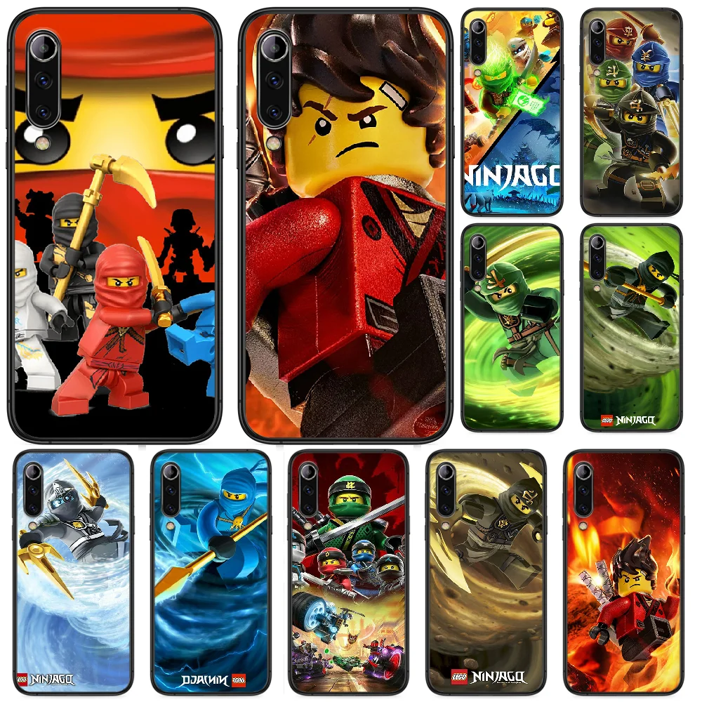 Lega Ninjago чехол для телефона Xiaomi Mi 6 8 A1 Note3 A2 9 CC9 9T A3 MIX 2 2S 3 Lite SE Pro черный бампер 3D