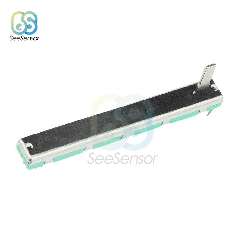 Rotary Potentiometer B103 B10K Ohm Potentiometer Mixer Fader 10K 75mm SC6080GH Slide Adjustment Double Rotary Carbon Film Resistor