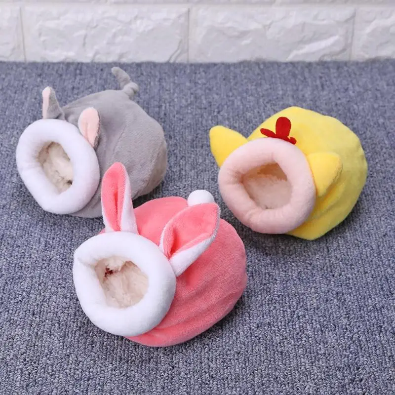 

Winter Warm Hamster Nest Hedgehog Yurt Bed Kennels Mouse Chicken Cotton House Small Animal Beds Cave Pet Supplies Mice Rat Nest