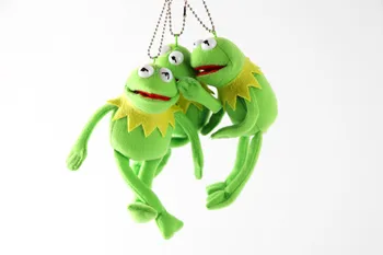 

Skyleshine 10pcs/lot 15cm Sesame Street Kermit Plush Keychains Doll Stuffed Animal Frog Keyrings Pendant Plush Doll
