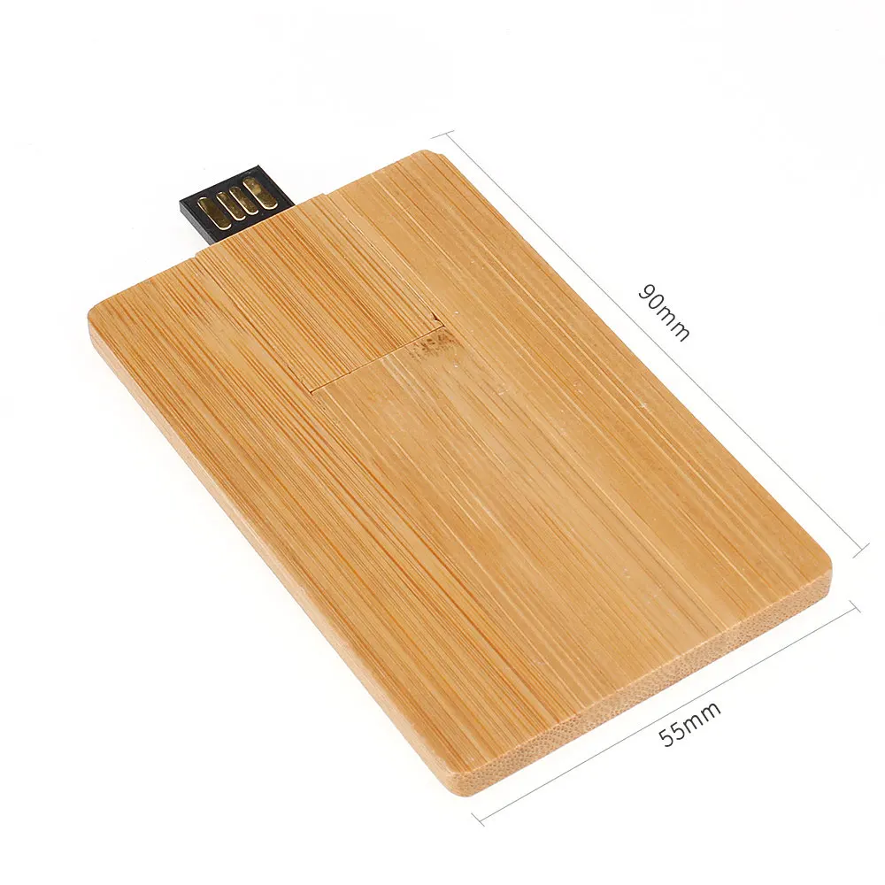 Деревянный Мини-usb-носитель в виде карточки usb флэш-накопитель usb 2,0 4 ГБ 8 ГБ флеш-накопитель 16 ГБ 32 ГБ 64 ГБ 128 ГБ креативный подарок карта памяти Пользовательский логотип