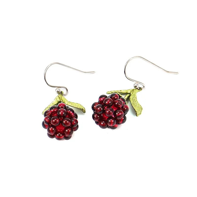 Pomegranate Earring Women Party Wedding Accessories Fruit Earrings Holiday Gifts
