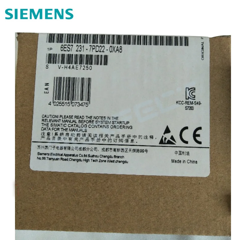 6ES7231-7PD22-0XA0 S7-200 Simatic Аналоговый с ПЛК Модуль EM231 4 TC 6ES7 231-7PD22-0XA0 6ES72317PD220XA0