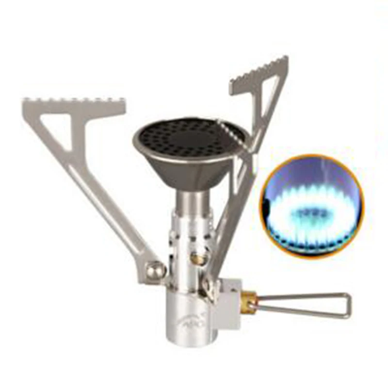 

Outdoor Camping Folding Gas Stove Mini Portable Gas burning stove BBQ Oven Furnace