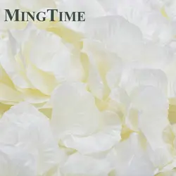 100pcs Colorful Silk Rose Petals - Romantic Table Confetti (Ivory)
