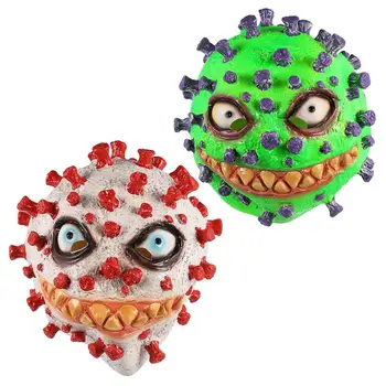 

2 PCS 2020 Cosplay Helmet Latex Scary Flexible Soft Masquerade Mask Party Costume Mask Party Face Mask for Party