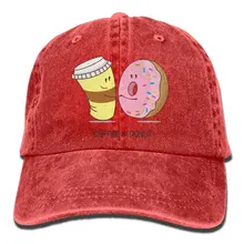 Бейсбольная кепка кофе и пончик Женская Бейсболка s Регулируемая шляпа для папы