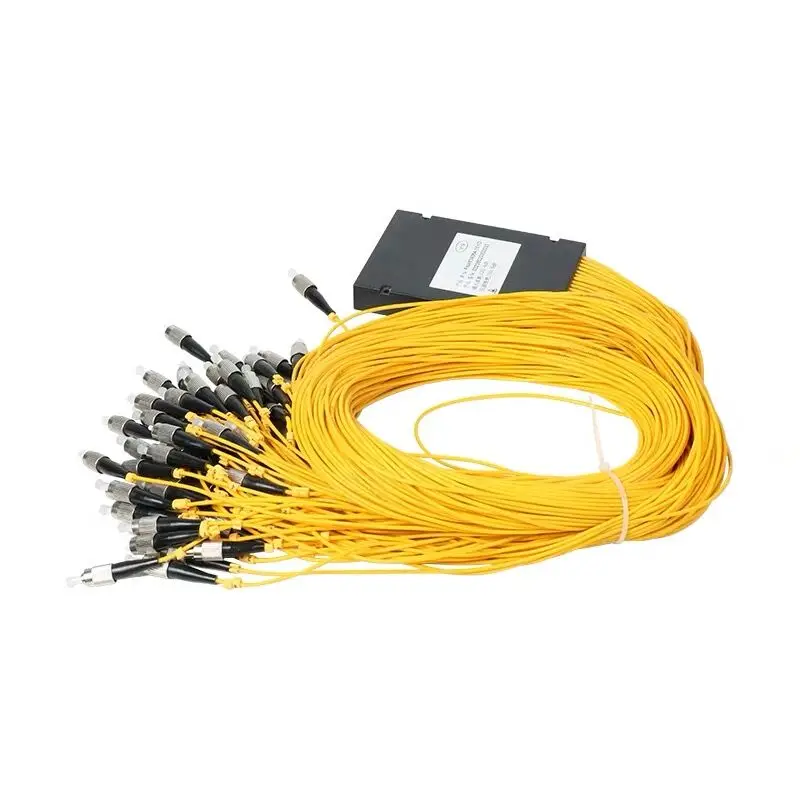 

1x64 Fiber Optic PLC Splitter Fiber splitters Fiber pigtails with FC/UPC Connector