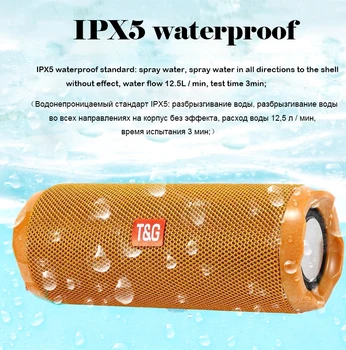 

20W IPX5 waterproof bluetooth speaker stereo bass dual diaphragm subwoofer portable sound system soundbox caixa de som FM radio