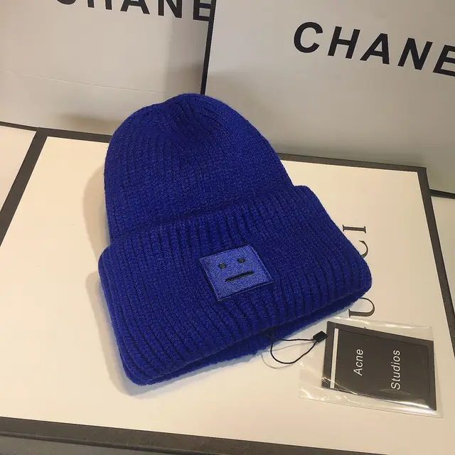 Korea Acne Studios Square Smiley Brand 