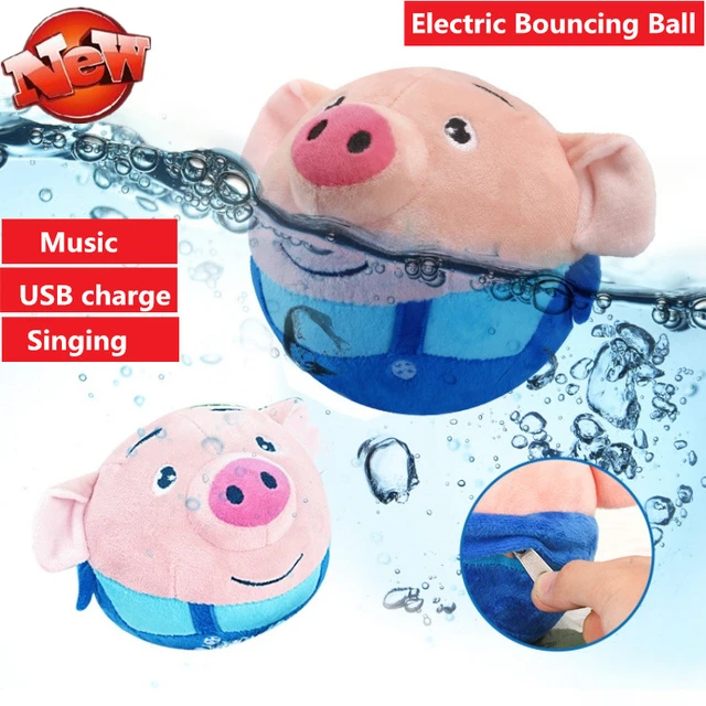 Balle rebondisnoyaux électrique en peluche, jouet coule pour diabétique,  over, animaux, musique, chant - AliExpress