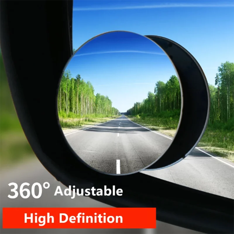 2 шт. HD 360 градусов внутренние зеркала Регулируемый Автомобильное зеркало заднего