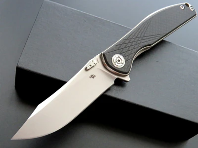 CH 3516 складной нож S35VN лезвие титановое углеродное волокно ручка Тактический кемпинг охотничьи карманные ножи Флиппер EDC нож - Цвет: white
