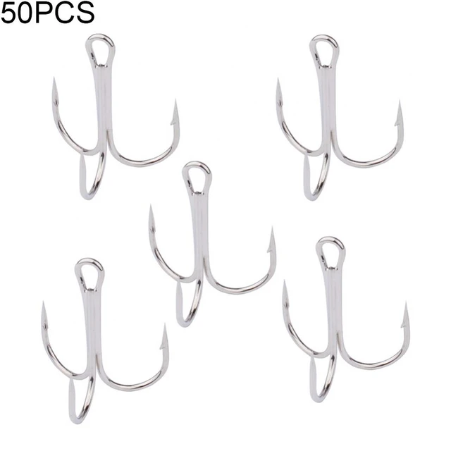 50Pcs #2/4/6/8/10 Japan Fish Hook High-carbon Steel Crank Outdoor Fishing  Lure Bait Triple Hooks Fishing Tackle Tool - AliExpress