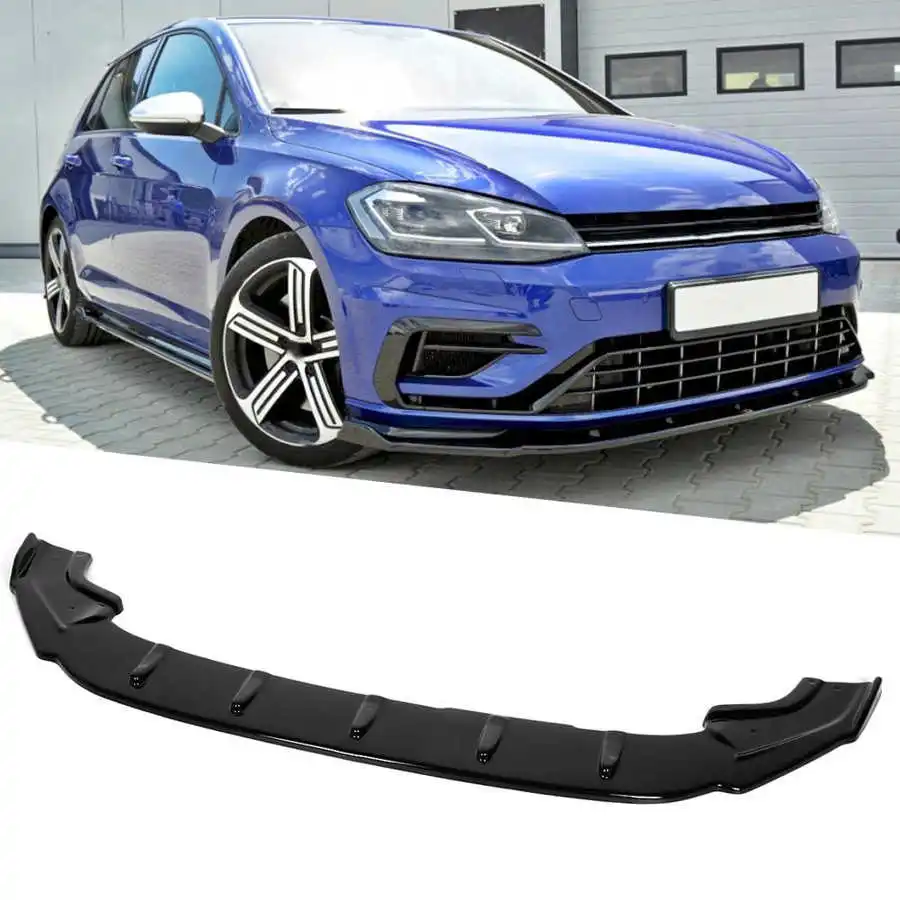 Черная глянцевая накладка на передний бампер спойлер для Maxton Style Splitter подходит
