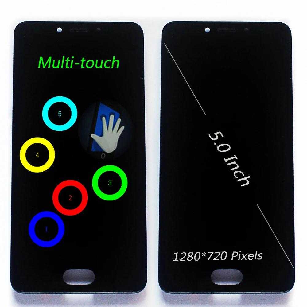 ЖК дисплей Fansu для Meizu M5C / Meilan 5C сенсорный экран 5 0 дюйма дигитайзер в сборе рамка