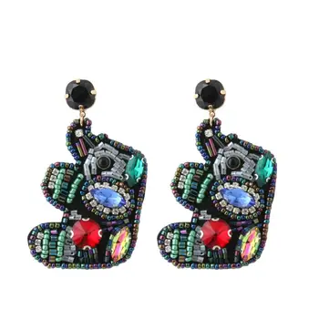 

Zouchunfu Oorbellen Drop Elephant Earrings Multicolor Drop Earrings for Women Fashion Personality Handmade New Earrings Aretes