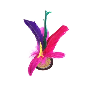 

China Jianzi Footbal Foot Kick Handwheel Fancy Goose Feather Shuttlecock Fitness