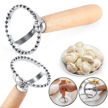 Боковая Цветочная форма для печенья, машина для ручной резки пасты, тисненая машина для тиснения пельменей, роликовая резка, большое круглое печенье