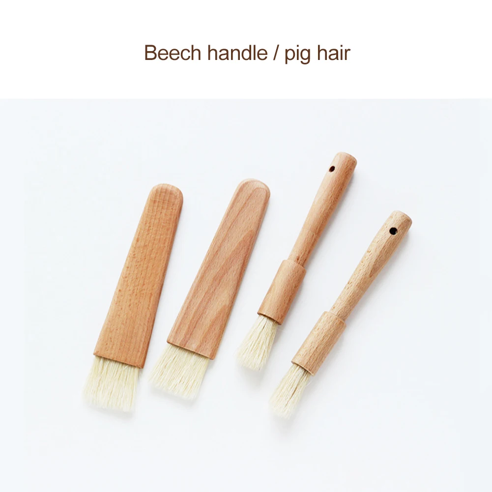 Бытовая кухонная щетка масло для барбекю кисть с круглой ручкой щетина кисти