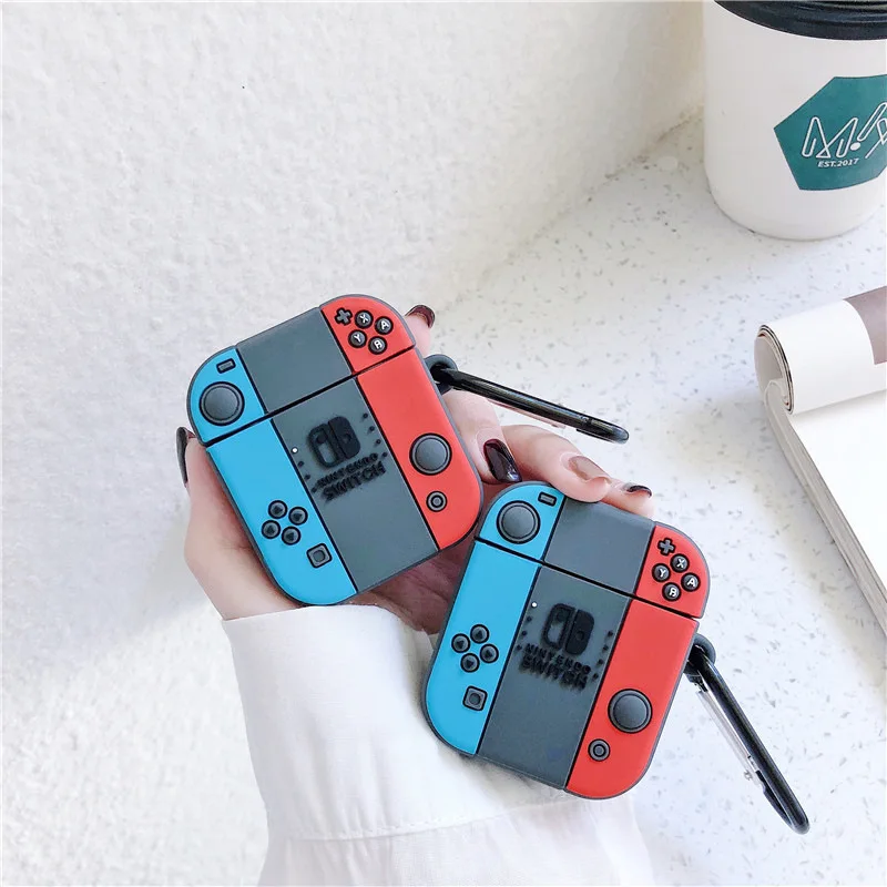 

For Airpods Cover Soft Silicone Cute 3D Game Earphone Case Compatible For Apple Airpods 1 2 Bluetooth Headset Bags Fundas