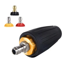 Быстрое подключение турбо горячий/холодный 3600 фунтов/кв. дюйм вращающийся распылитель сопло с 4 распылитель разъем форсунок Омыватель сопло для очистки сада автомобиля(4 Нет