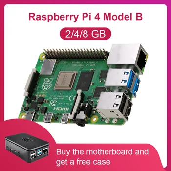 

Latest Raspberry Pi 4 Model B 2/4GB RAM Quad core 1.5GHz Support 2.4/5.0 GHz WIFI Bluetooth 5.0
