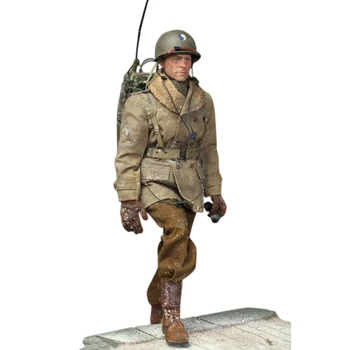 

1/6 30cm Action Figure Realistic US Army 29 Infantry Division Communications Officer Radio Operator - Merry Christmas Version