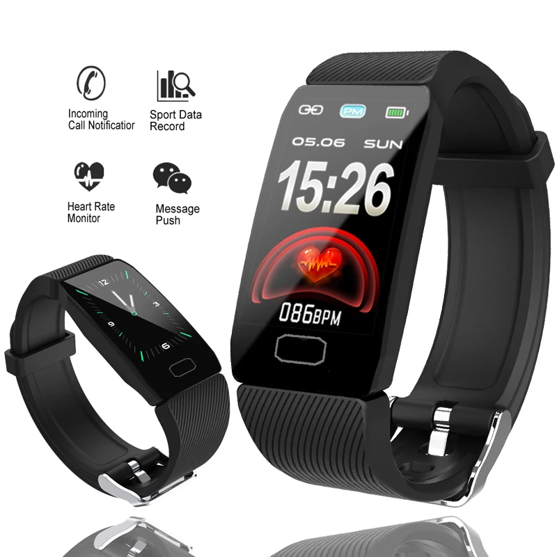 

2019 New 1.14 Large Screen Smart Watch Fitness Tracker sport smart wristwatch Heart rate blood pressure monitoring SmartWatch