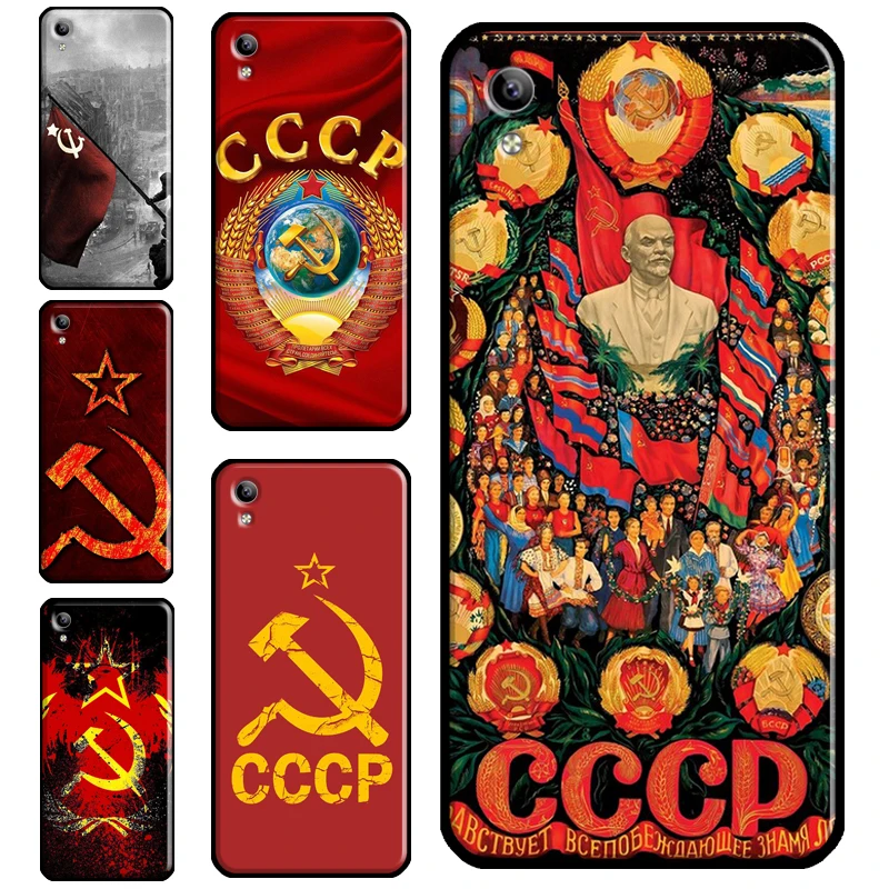 Soviet Union USSR CCCP Flag Case For Vivo Y20 Y20S Y30 Y70 Y19 Y81 V11 V20 SE V17 Neo S1 Y11S Y12 Y17 Y91C Y11 2019 | Мобильные