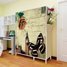 Экономичный шкаф, Фабричный шкаф для дома, двойная сборка, простота, минималистичный современный маленький шкаф